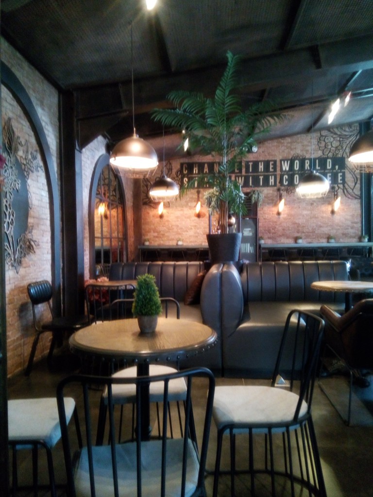 Carefully crafted murals and furniture  in Coffee Project 