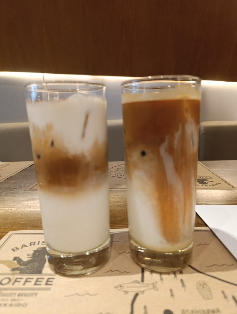 I forgot what my sister tried here... I would recommend trying the Iced Hokkaido Spanish Latte 